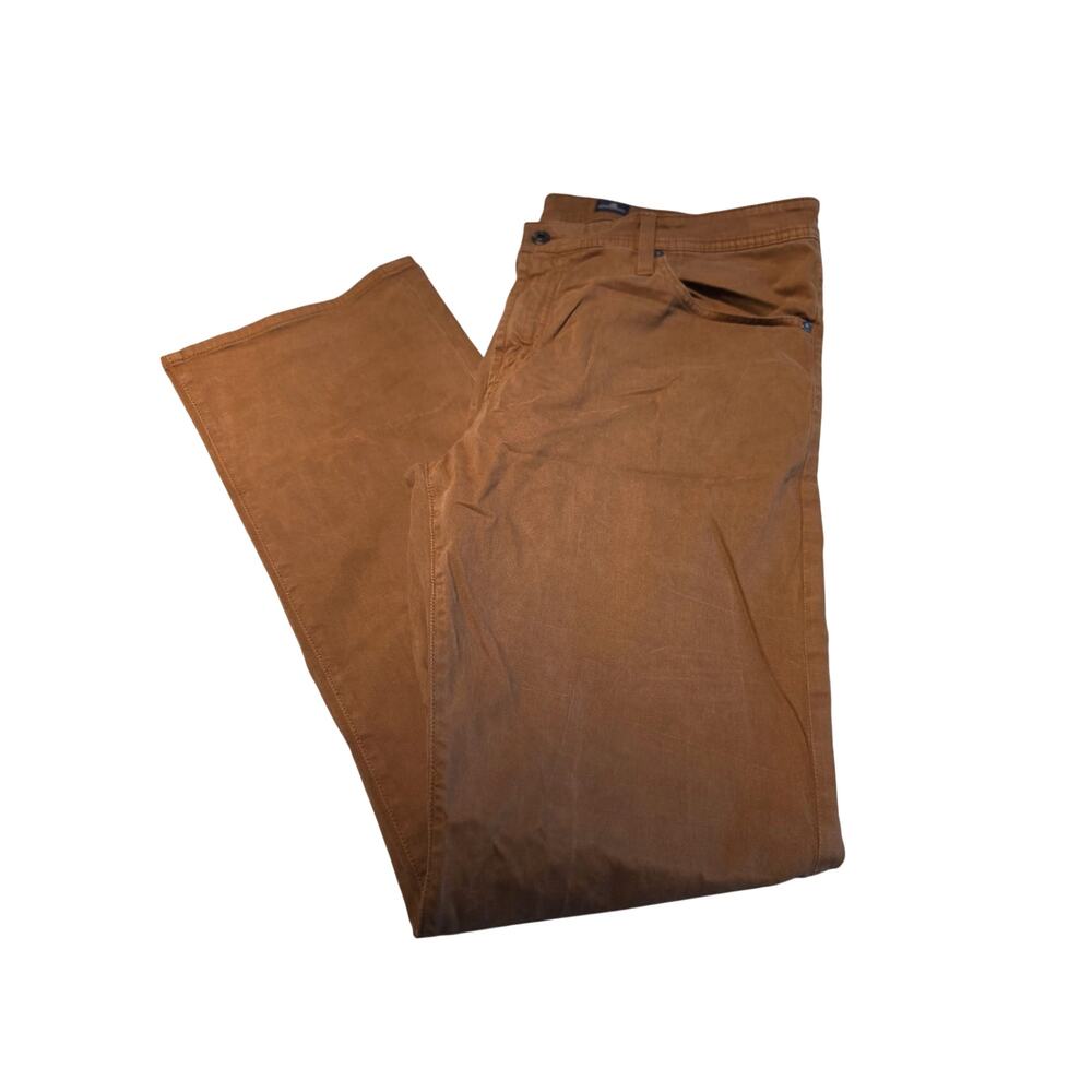 AG Adriano Goldschmied Jeans 38x34 The Protege Straight Brown Denim Stretch